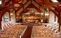 church sanctuary timbers